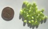 50 4mm Round Lime Fiber Optic